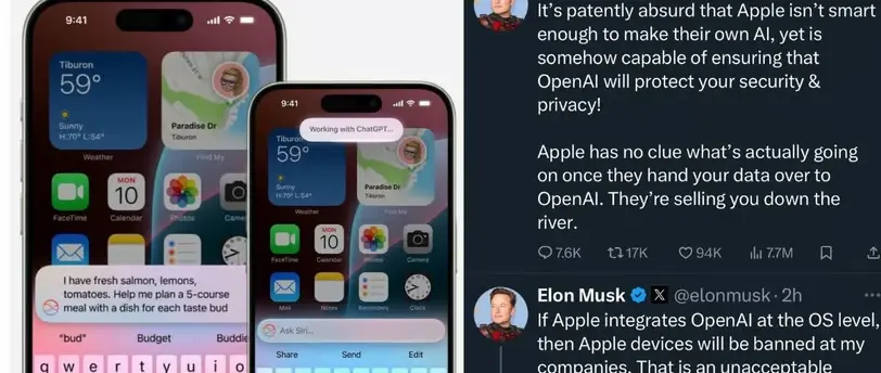 Elon Musk prohibirá usar iPhone tras su fusión con OpenAI