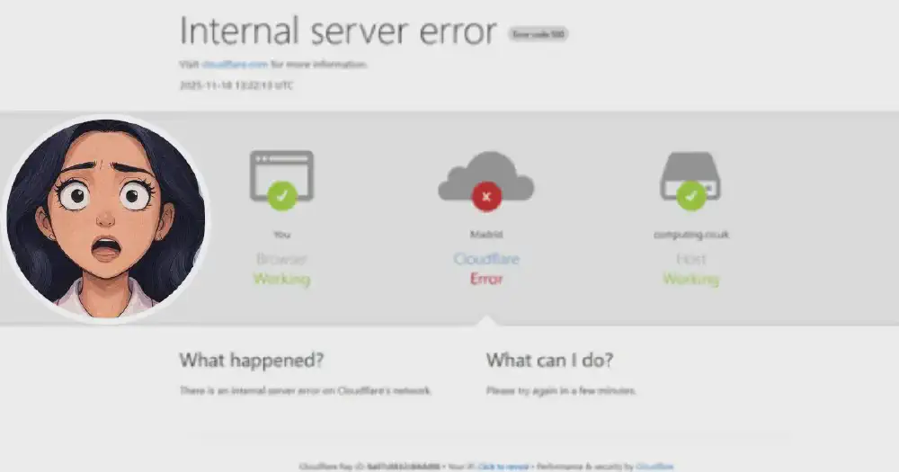 Cloudflare falló a nivel mundial: causas, impacto y cómo afectó a las plataformas